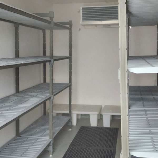 Mobile Refrigerated Storage Trailer with Shelving